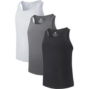 Heren onderhemden met korte mouwen van zachte bamboe rayon - Set van meerdere hemden