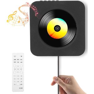 Somstyle Draagbare CD Speler met Speaker - Bluetooth & Radio - 3.5 MM Aux - CD / CD-R / CD-RW - HiFi Luidsprekers - Discman - Met Radio - Zwart