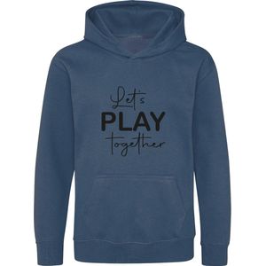 Be Friends Hoodie - Let's play together - Heren - Blauw - Maat S