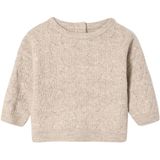 Baby - Trui - Beige - Fantasie Breisel met Ajourwerking