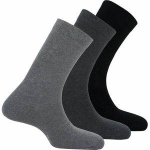 Basic Sokken Bio Katoen 3-Pack 000158060000 - Zwart - 20 Packs | 39/42