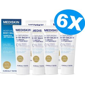 Mediskin Softening Body Balm Sixpack Voordeelverpakking - Bodylotion Droge Huid - Kalmeert & Hydrateert - Vermindert Huidirritaties, Roodheid, Jeuk - 10% Ureum - 6 x 200ml