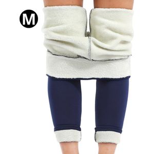 Bovista Winter Panty - Gevoerde Panty - Fleece panty - Legging Thermo Panty - Warme Panty - Elastisch - Hoge Taille - Maat M - Blauw