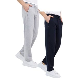 Comeor Joggingbroek heren 2pack - grijs/blauw - 3XL - trainingsbroek heren - Lange sportbroek