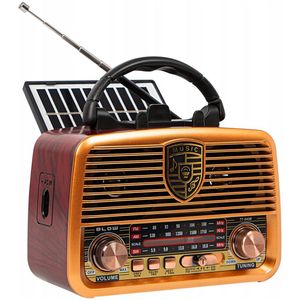 BLOW RA10 - Analoge Draagbare Radio - Zonne-energie - Bluetooth - AUX-ingang