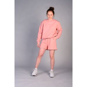 SWEAT SHORT - LOUNGEWEAR - DAMES - KATOEN - BLUSH FLEECE - BE WILD FOR A WHILE - NUDE PINK - XS - 4 MATEN BESCHIKBAAR