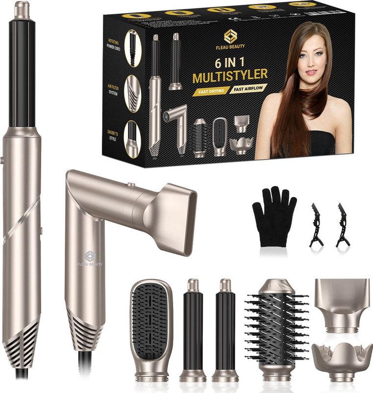 Fleau Beauty - PRO Edition - Multistyler - Grijs - 6 in 1 Set