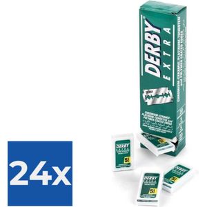 Derby Professional Double Razor Blades Scheermesjes - 100 stuks - Voordeelverpakking 24 stuks