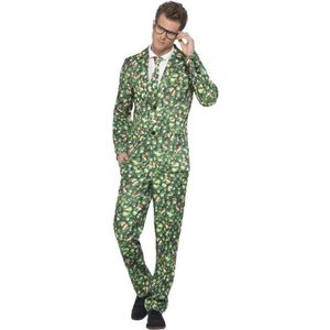 Smiffy's - Natuur Groente & Fruit Kostuum - Duizenden Spruitjes - Man - Groen - XL - Kerst - Verkleedkleding