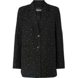 Pieces - Pcmichelle Rhinestone Blazer - Zwart - Dames
