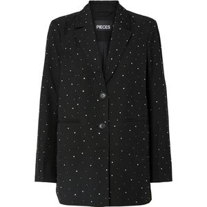 Pieces - Pcmichelle Rhinestone Blazer - Zwart - Dames