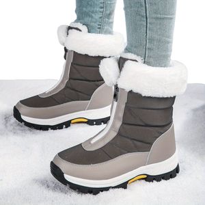 Sneeuwboots - Sneeuwschoenen Wintersport - Dames Snowboots - Ski Gadgets - Maat 38 - Grijs