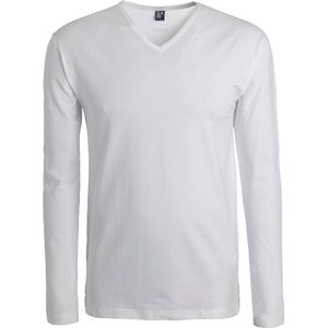 Alan Red Oslo Long Sleeve Heren T-shirt Wit V-Hals Body Fit One-Pack