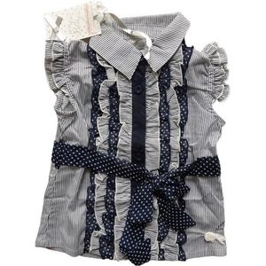 Baby blouse zonder mouw maat 12 mnd (80)