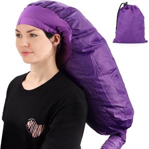 Droogkap - Haardroogkap - Haardroger Cap Helm - Eenvoudig en veelzijdig - Met opbergtas - Haardroger voor krullen - Haarstyling en Haarverzorgingstool - Paars - ANMI
