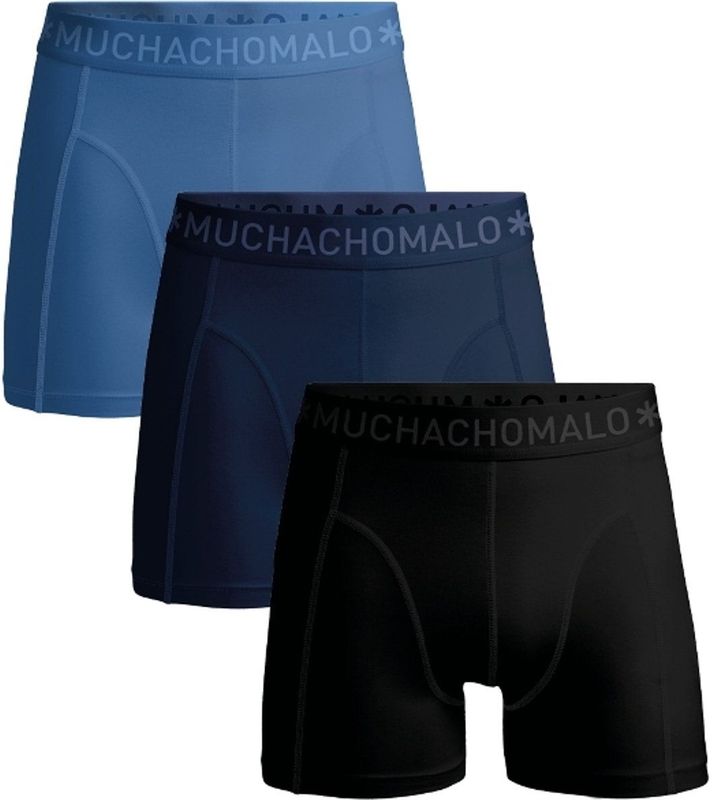 Muchachomalo Heren Boxershorts - 3 Pack - Maat M - 95% Katoen - Mannen Onderbroeken