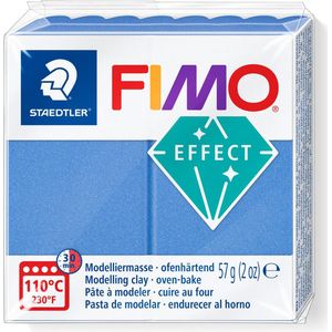 FIMO effect ovenhardende boetseerklei standaard blokje 57 g - metallic blauw