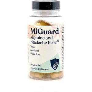 MiGuard - 100 % natuurlijk en bewezen supplement voor het voorkomen en/of verlichten van migraine en hoofdpijn