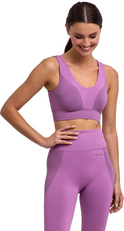 FALKE - CORE Seamless - Functionele Sportbeha - Purper - Medium Support voor Laag Activiteitsniveau