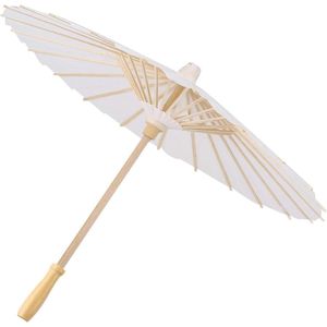 Decoratieve Parasol - Wit - Bruiloftsdecoratie en Feestversiering - Cosplay Accessoire