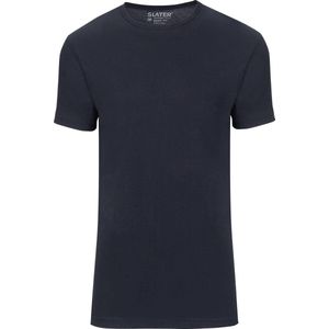 Slater 7510 - BASIC FIT 2-pack T-shirt ronde hals korte mouw navy XL 100% katoen