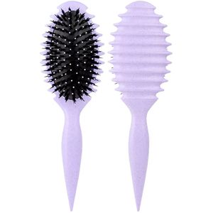 Krullenborstel Paars - Curl Brush - Haarborstel - Krullen