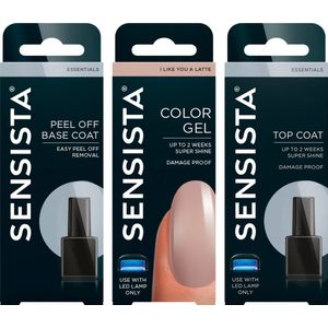 Sensista I Like You A Latte Peel Off Set - Gellak Voordeelset - Nude - Gel nagellak voor LED lamp - 3 stuks