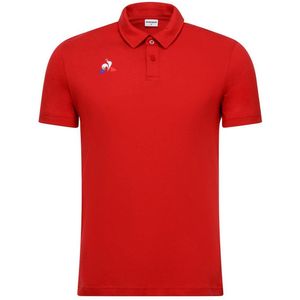 Le Coq Sportif Presentation Poloshirt Met Korte Mouwen Rood M Man