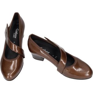 Gabor - 56.149.81 - Pumps - Donkerbruin - Glanzend Generfd Lakleder - H-wijdte