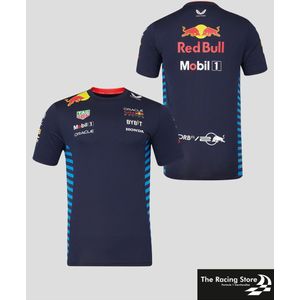 Oracle Red Bull Racing Dames Teamline Shirt 2024 XS - Max Verstappen - Sergio Perez