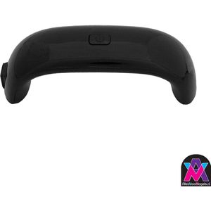 AllesVoorNagels.nl - mini UV LED lamp - 9 watt - 3 LEDS - Zwart - nageldroger - gellak UVLAMP