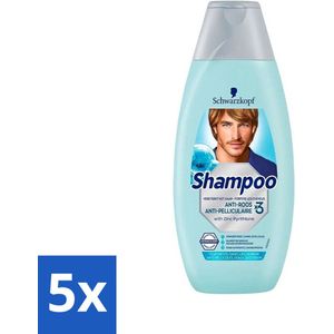 5 x Schwarzkopf - Shampoo Anti-Roos - Tegen Schilfers & Jeuk - 400 ml - Aloë Vera Shampoo - Shampoo Voor Gevoelige Hoofdhuid
