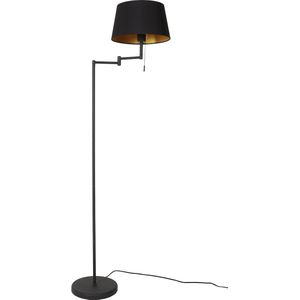 Mexlite vloerlamp Bella - zwart - metaal - 5894ZW