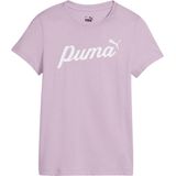 PUMA ESS+ Script Tee G FALSE T-shirt - Grape Mist