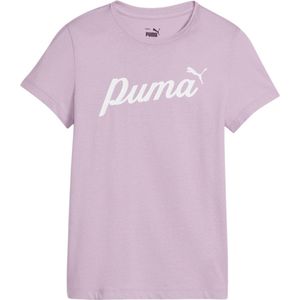 PUMA ESS+ Script Tee G FALSE T-shirt - Grape Mist