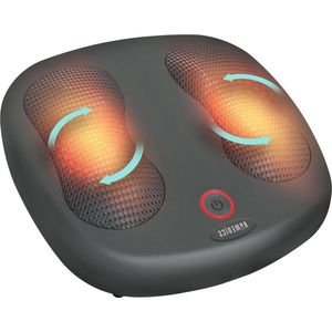 Dual Shiatsu Voetenmassageapparaat - Diep Knedende Shiatsu Voetmassage - 12 Roterende Koppen - Verlicht Spierstijfheid en Koude Voeten - Zwart Elektrische voetmassage