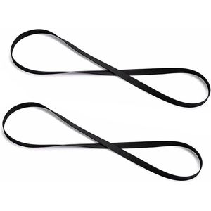 Inovra - Set van 2 platenspelerriemen - elastisch en duurzaam - 5 mm breed - 20 cm lang - eenvoudige en duurzame vervanging - pick-up bekken - platenspeler accessoires . - Naald voor platenspeler