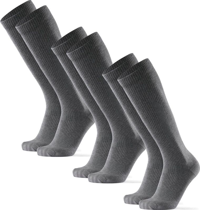 DANISH ENDURANCE - Compressiekousen - Grijs - 14-18 mmHg - 3 paar