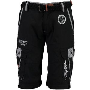 Geographical Norway Heren Bermuda Met Riem Paillette Zwart - L