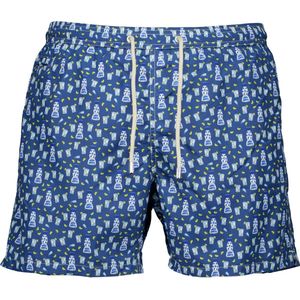 MC2 Saint Barth - Badkleding Donkerblauw Mc2 Saint Barth Lightning Micro Fantasy Zwembroeken Donkerblauw 00118f