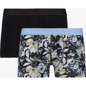 Jack & Jones heren boxershorts 2 pack zwart blauw - Maat S