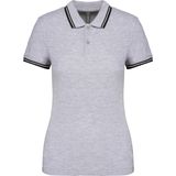 Kariban - Gestreepte Polo - Dames - Slim Fit - 100% Gepeigde Katoen