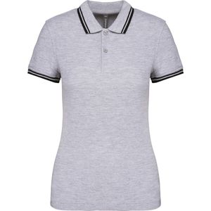 Kariban - Gestreepte Polo - Dames - Slim Fit - 100% Gepeigde Katoen