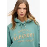 Superdry - Luxe Jurk - Dames - Met Capuchon en Metallic Logo
