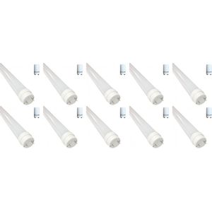 LED TL Buis T8 met Starter 10 Pack - 150cm 22W - Natuurlijk Wit 4200K