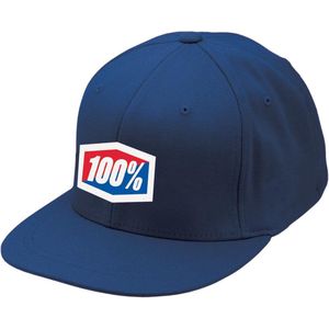 100% Essential J-Fit Cap, blauw Hoofdomtrek S/M