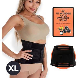 Zwangerschapsband voor Tijdens en Na de Zwangerschap – Postpartum Buikband Zwangerschap – Bekkenband – Verstelbaar Sluitlaken – Maat XL 95-104cm