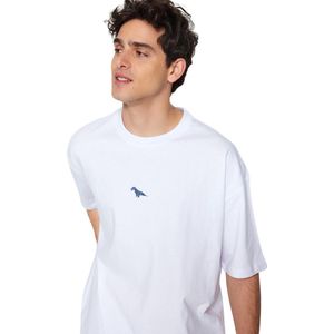 Trendyol Groen Oversized/Wijd Gesneden Dinosaurus Geborduurd T-Shirt Van 100% Katoen Tmnss23Ts00243 Tmnss23Ts00243