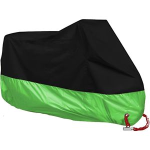 E-shop4u® - Motorhoes - Scooterhoes - Beschermhoes - Motorfiets hoes Waterdicht Buiten - Motor Hoes - Motorhoes Waterdicht - Fietshoes - 2 Fietsen- UV-Bescherming - - Maat XL - Groente