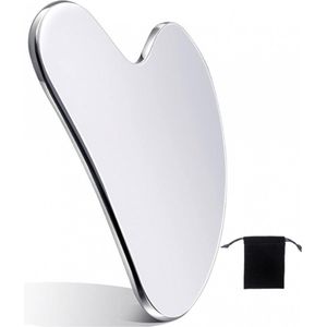 Gua Sha Steen Metaal - Gua Sha Schraper Stainless Steel